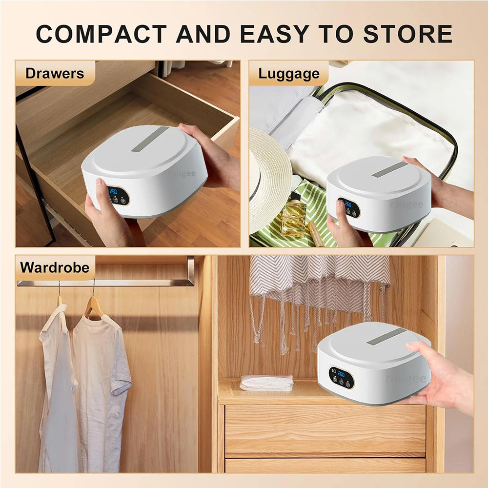 Portable Clothing Dryer Electric Clothes Dryer UV Sterilization Laundry Dryer Folding Portable Clothes Dryer with Remote Control