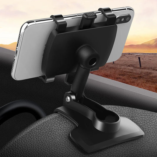 Portable Car Holder Rotatable Multifunction Dashboard/Rearview Mirror/Sun Visor Mount for iPhone Samsung Xiaomi Redmi Huawei