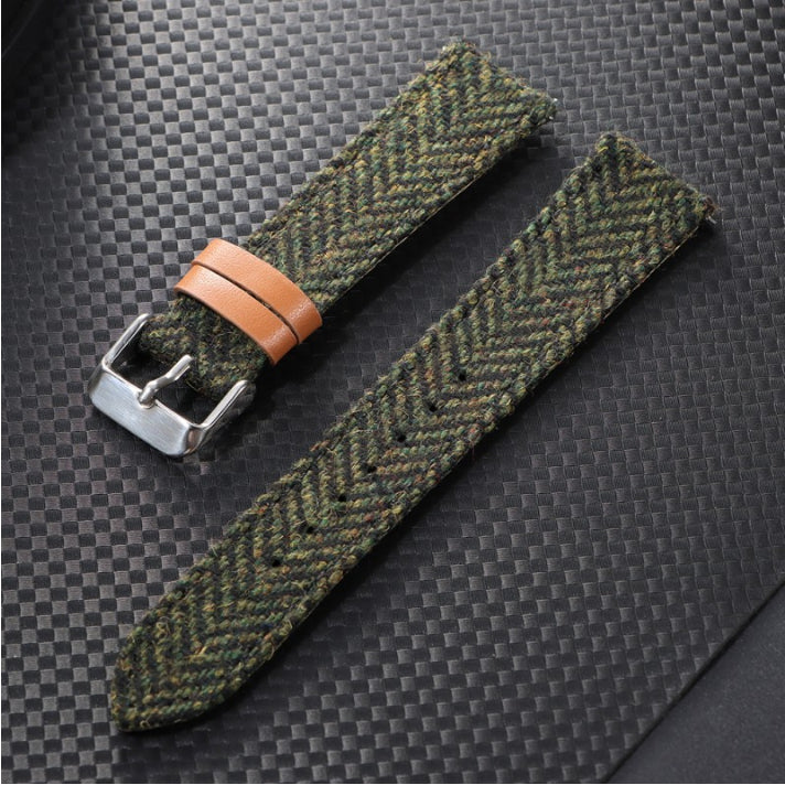 Tweed Vintage Leather Watch Belt