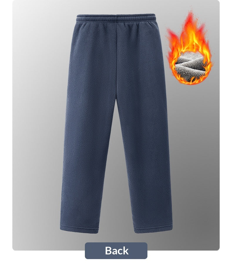 Herren Neue Herbst-Winter-Fleece-gefütterte Thermohose im norwegischen Stil in amerikanischen und europäischen Größen