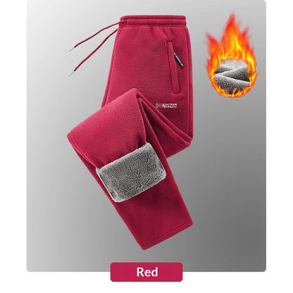 Herren Neue Herbst-Winter-Fleece-gefütterte Thermohose im norwegischen Stil in amerikanischen und europäischen Größen