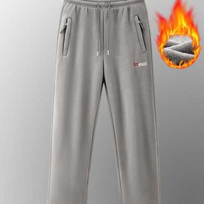 Herren Neue Herbst-Winter-Fleece-gefütterte Thermohose im norwegischen Stil in amerikanischen und europäischen Größen