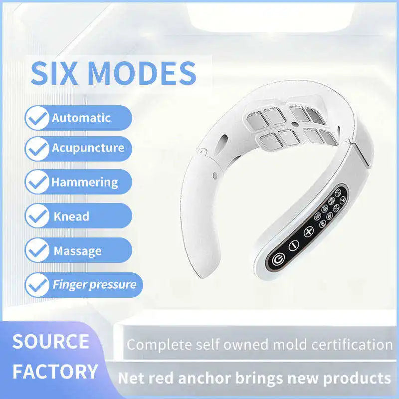 Eu Us in Stock Wireless Neck Massager Beauty Device Neck and Shoulder Massager Machines for Lifting Face