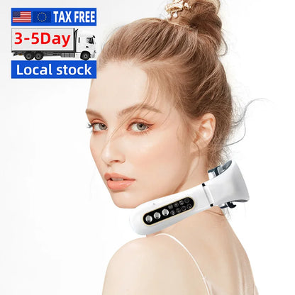 Eu Us in Stock Wireless Neck Massager Beauty Device Neck and Shoulder Massager Machines for Lifting Face - Temfuly