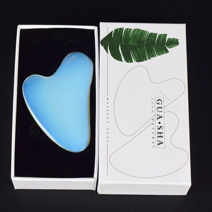 Wholesale Jade Guasha Tool Care Face Massager Natural Stone Crystal Massage Beauty Body Traditional SPA Healing Health Tools