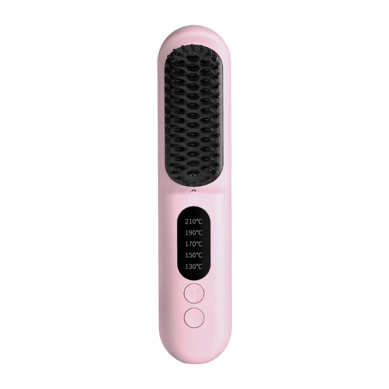 Us Warehouse Products Rechargeable Hot Comb Hair Straightener Hot Comb Electric Hair Straightener With Custom Logo - Temfuly