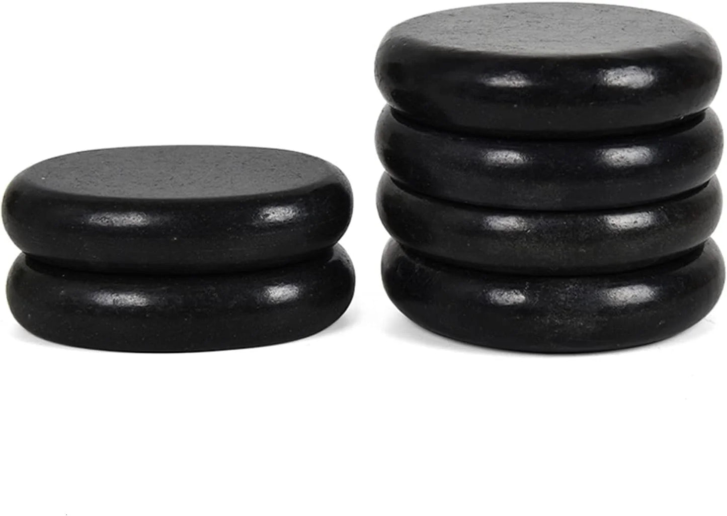 Hot Stones for Massage 4 Large and 2 Medium Basalt Stones Set Hot Rocks Massage Stones for Spa, Relaxing, Healing