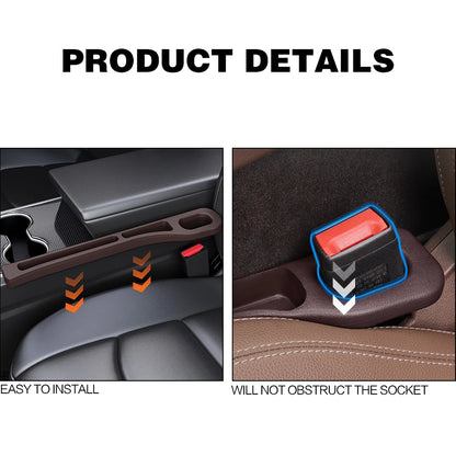 2X Car Seat Gap Filler Between Seats Crevice Interior Decoration Auto Accessories For Toyota Corolla CHR RAV4 Yaris Camry Prado