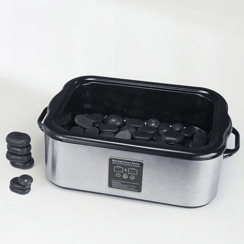SPA Hot Stone Heating Pot Large Capacity Energy Stone Heater with Constant Temperature Control Rock Heating Pot Stone Warmer