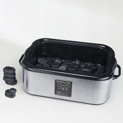 SPA Hot Stone Heating Pot Large Capacity Energy Stone Heater with Constant Temperature Control Rock Heating Pot Stone Warmer