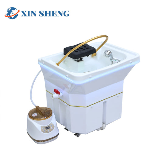 Movable Portable Head SPA Shampoo Basin, Hair Salon Water Basin, Head Hydrotherapy Fumigation Machine, SPA Furniture
