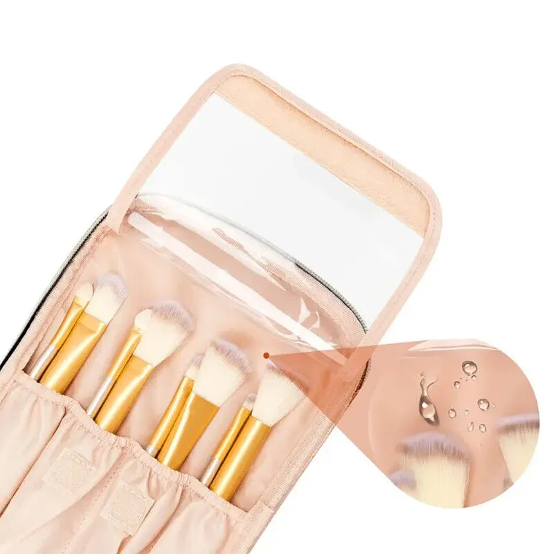 Large Capacity PU Waterproof Toiletry Storage Bag Women's Fashion Travel Portable Cosmetics Bag for Women Men - Temfuly