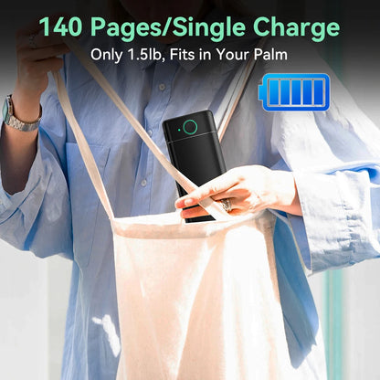 Phomemo M08F Wireless Thermal A4 Printer Bluetooth, Portable Label Maker for Home Office Shipping, Compatible iOS Android PC