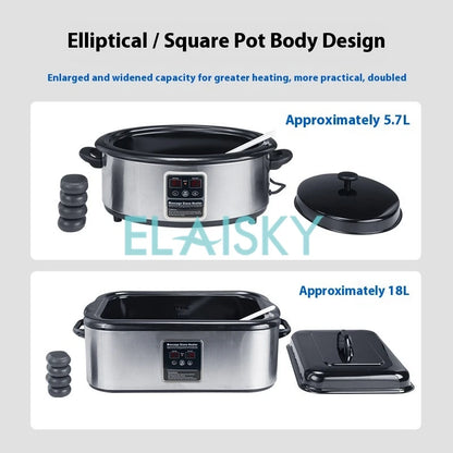 SPA Hot Stone Heating Pot Touch Screen Digital Constant Rock Heating Pot Temperature Control Large Capacity Energy Stone Heater