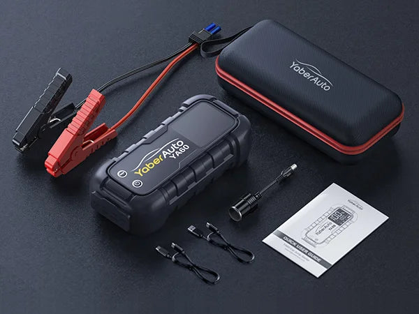 6000A Jump Starter 150W DC Car Battery PD45W Charger 3.3 LED Screen 600 Lumens Flashlight Battery Charger Super Starting Device