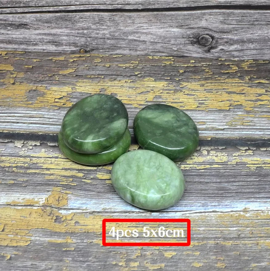 Tontin Jade glaze hot stone massage Set massager back massageador Health Care stones for massage spine basalt lava stone spa