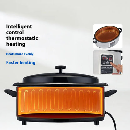 SPA Hot Stone Heating Pot Large Capacity Energy Stone Heater with Constant Temperature Control Rock Heating Pot Stone Warmer