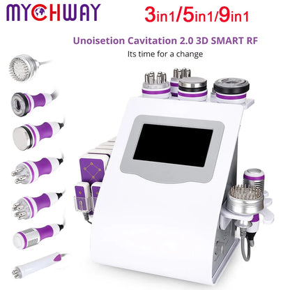 5/6/9 in 1 Cavitation Body S shape Machine Beauty Device Facial Massager Care Tool Skin Tighten Face -2