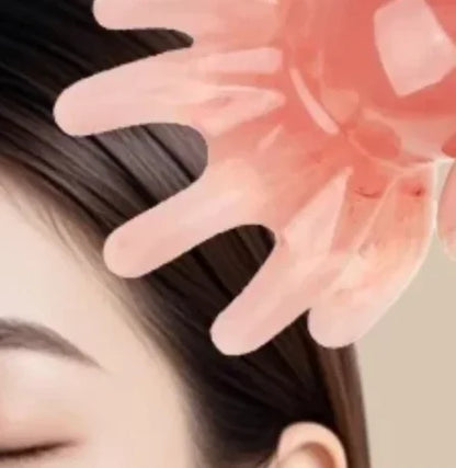 Resin Octopus Comb Head Massager Meridian Scraping Scalp Massage Brush Acupuncture SPA Gua Sha Health Massage Tool