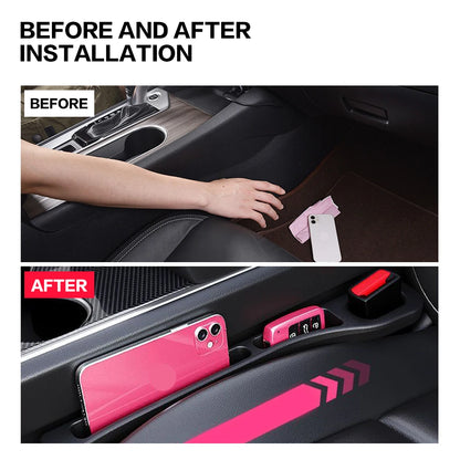 2X Car Seat Gap Filler Between Seats Crevice Interior Decoration Auto Accessories For Toyota Corolla CHR RAV4 Yaris Camry Prado