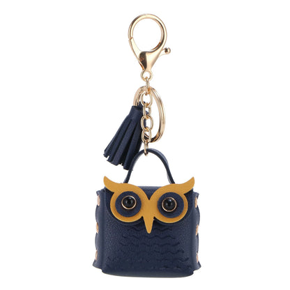 MultiPurpose Mini Owl-shaped Coin Purse Bags Fashionable Backpack Decoration Keychain Earphone Bag for Women Girls Small Pouch