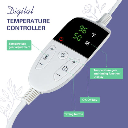 HOT STONE MASSAGE SET WITH TEMPERATURE ADJUSTMENT - Hot Stone Massage Set with Heater, Professional Spa Massage Tool - For Neck,