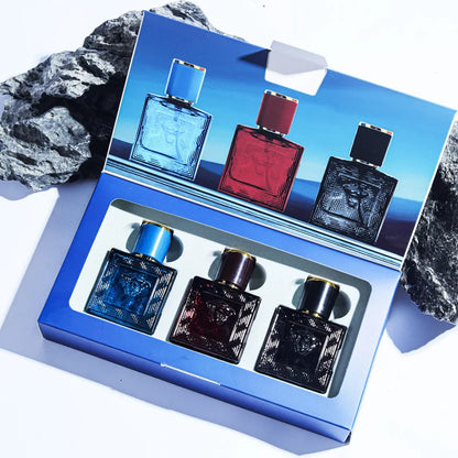 Men’s Wild Fragrance Set – 3×30ml Eau de Toilette Gift Pack, Long-Lasting Masculine Scent for Daily Wear & Special Occasions