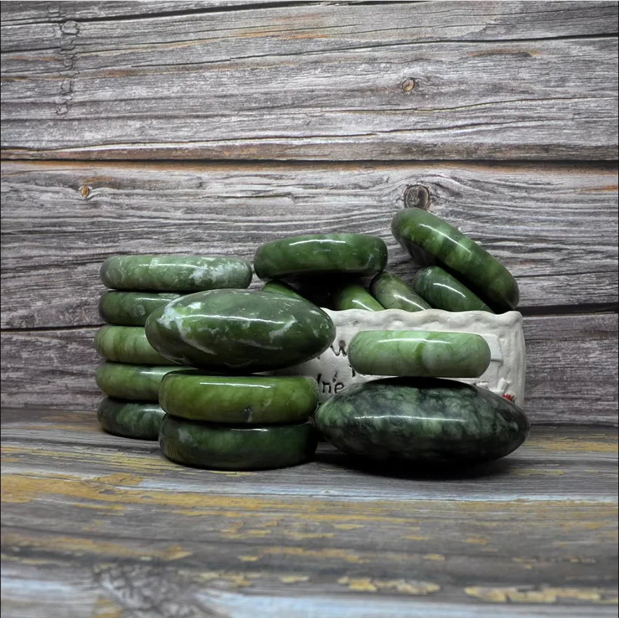 Tontin Jade glaze hot stone massage Set massager back massageador Health Care stones for massage spine basalt lava stone spa