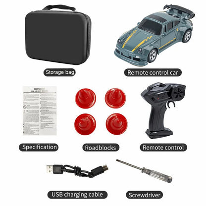 2025 New Kf20 1:64 Drift Rc Car Four-wheel remote-controlled racing car Full proportions Desk Competition Toy Boys Ideal gifts.