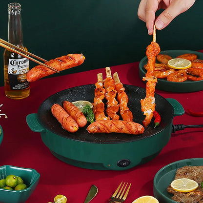 220V Multifunctional Electric Baking Tray Koekenpan Niet-Plakkerige Grill Geroosterde Pan Fornuis Barbecue Keuken Tool