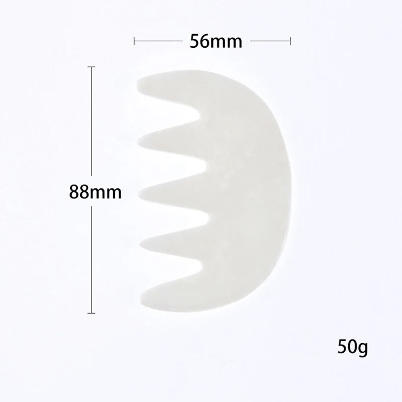 Natural Jade Comb Gua Sha Board Jade Massager For SPA Acupuncture Body Scraping Gouache Scraper Facial Skin Beauty Tool