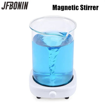 Magnetic Stirrer Mini Lab Stir Mixer Portable Stirrer Plate with Stir Bar 2L 4000RPM for Laboratory