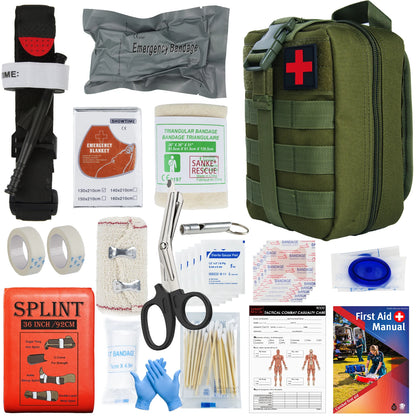 First Aid Kit Pouch Supplied full set Molle To Configure Survival kit Outdoor Emergency Kit Trauma Outdoor Gear IFAK EMT