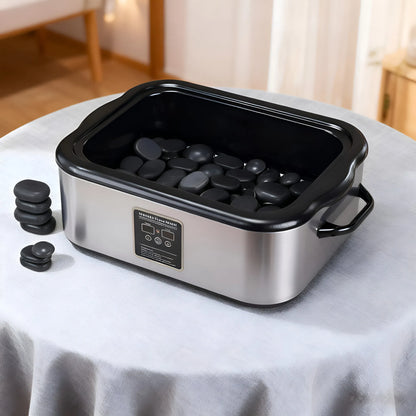SPA Hot Stone Heating Pot Large Capacity Energy Stone Heater with Constant Temperature Control Rock Heating Pot Stone Warmer