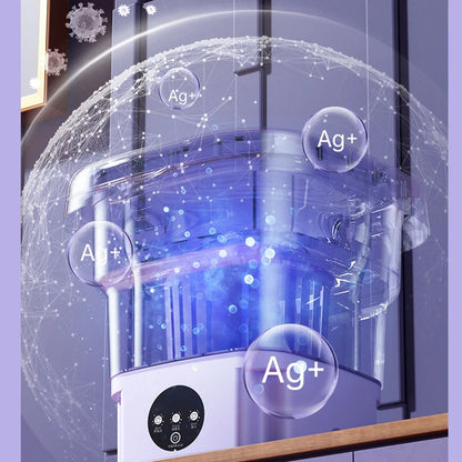 New Portable Small Foldable Washing Machine with Spin Dryer For Socks Underwear Panties Washer Household Mini Washing Machine