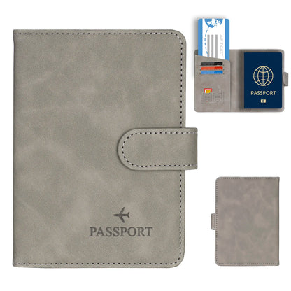 Passport Holder Cover Wallet RFID Blocking Leather Card Case Travel Accessories for Women Men
