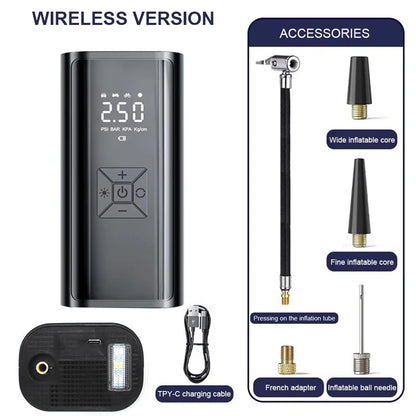 LEIBOO Portable Air Compressor for Car Tires Fast Air Pump Tire Inflator Accurate Pressure Air Pump for Motorcycle Bicycle Ball