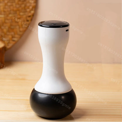 Hot Stone Scraping Vibration Massager Relax Muscles Warm Moxibustion Guasha Spa Therapy Bianstone Massage Relaxation Tool