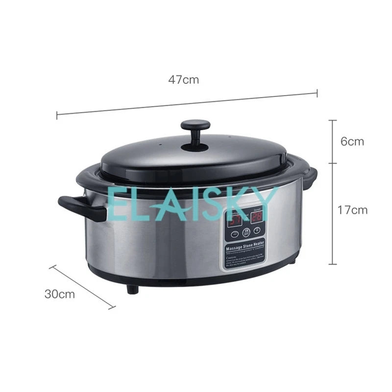 SPA Hot Stone Heating Pot Touch Screen Digital Constant Rock Heating Pot Temperature Control Large Capacity Energy Stone Heater