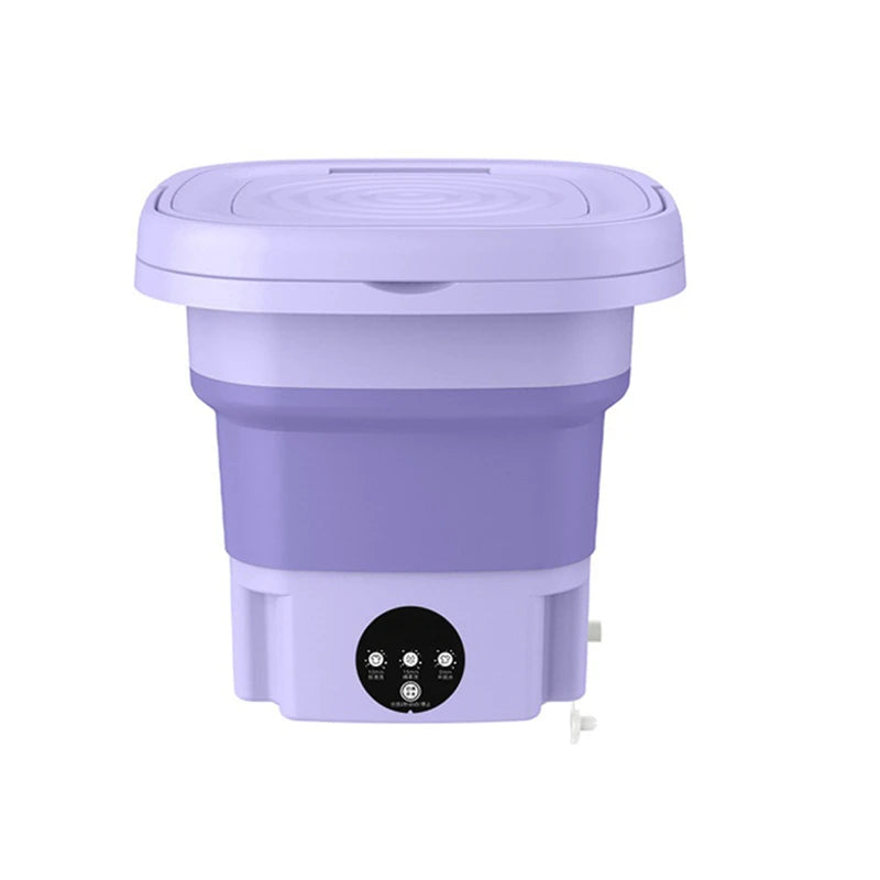 New Portable Small Foldable Washing Machine with Spin Dryer For Socks Underwear Panties Washer Household Mini Washing Machine