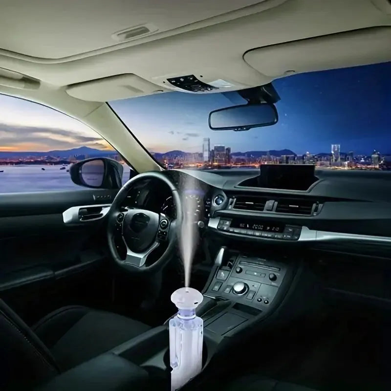 Super Quiet Portable Mist Humidifier Adjustable Length No Water Bottle Needed For Office Bedroom Car Travel Air Freshener