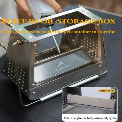 Stainless Steel Mini Camping Firewood Stove