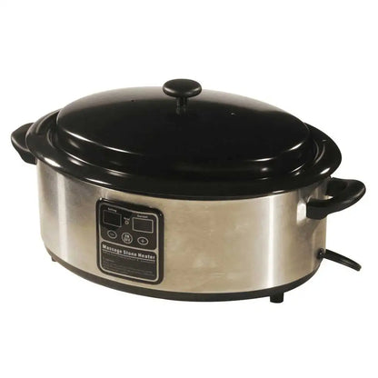 Hot Stone Massage Set Heater Massage Machine Relieve Stress Back Pain Health Care Lava Basalt Round Massage Tool Stone