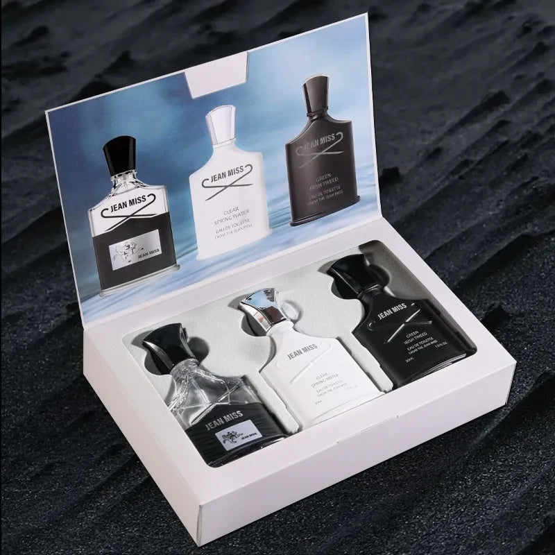 Men’s Wild Fragrance Set – 3×30ml Eau de Toilette Gift Pack, Long-Lasting Masculine Scent for Daily Wear & Special Occasions