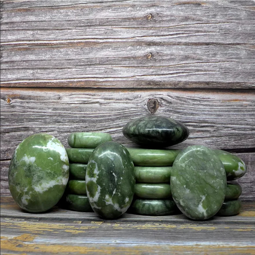 Tontin Jade glaze hot stone massage Set massager back massageador Health Care stones for massage spine basalt lava stone spa