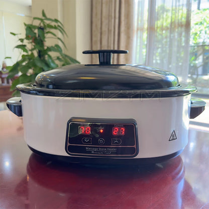220V Massage Stone Heater Stress Back Pain Relief Health Care Lava Basalt Massage Stone Heating for Beauty Salon SPA Center