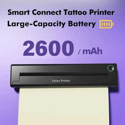 Mini Portable A4 Thermal Printer Multifunctional Tattoo Document Printer Bluetooth HD Printing Tattoo Machine A4 Paper Printer