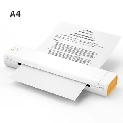 Upgrade M08F Portable Thermal Printer Bluetooth Phone Printer For Home Use A4 Mobile Print For Laptops Inkless Travel Wireless P