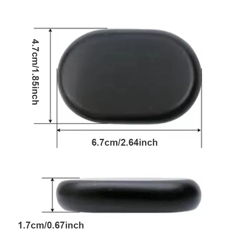 12 Pcs 4x6cm Spa hot Stone Beauty Stones Massage Lava Natural Stone Hot Relieve Stress RELAX jade massage set toe massage