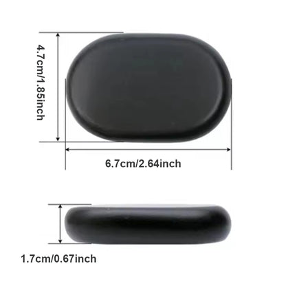 12 Pcs 4x6cm Spa hot Stone Beauty Stones Massage Lava Natural Stone Hot Relieve Stress RELAX jade massage set toe massage